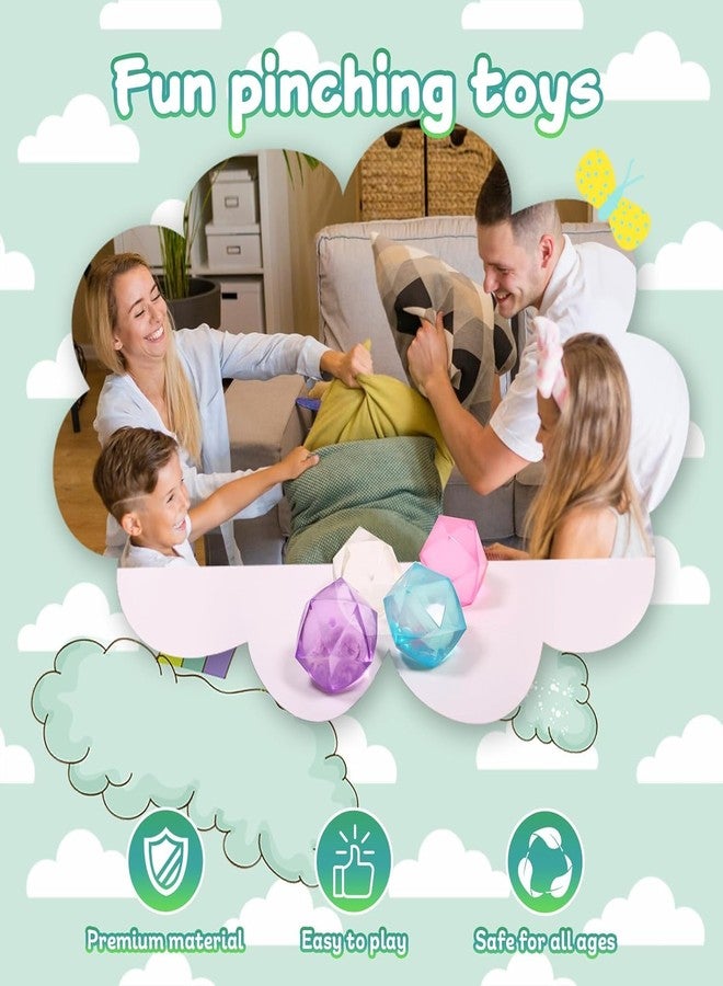 GOMNIK Masonry Ice Squishy Stress Cube - Slow-Rise Diamond Sugar Fidget Toy for Anxiety Relief & Hand Exercise - Soothing Fun for Kids & Adults (Orange) - Image 3